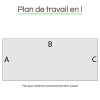 Plan de travail en I sur mesure