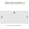 Plan de travail en U sur mesure